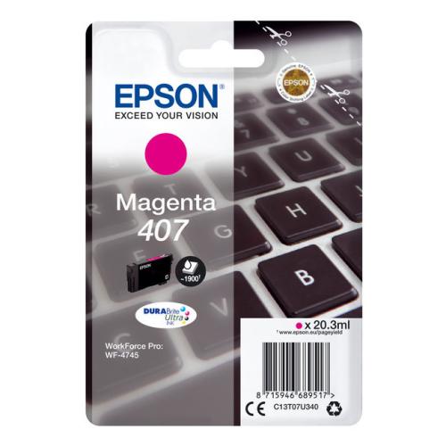 Epson atramentová náplň magenta (C13T07U340 / 407)