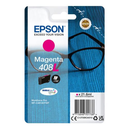 Epson atramentová náplň magenta (C13T09K34010 / 408L) (high capacity)