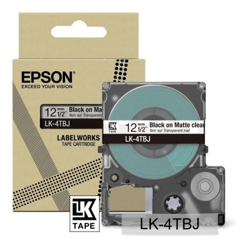 Epson etiketa čierna / priehľadný (C53S672065 / LK4TBJ)