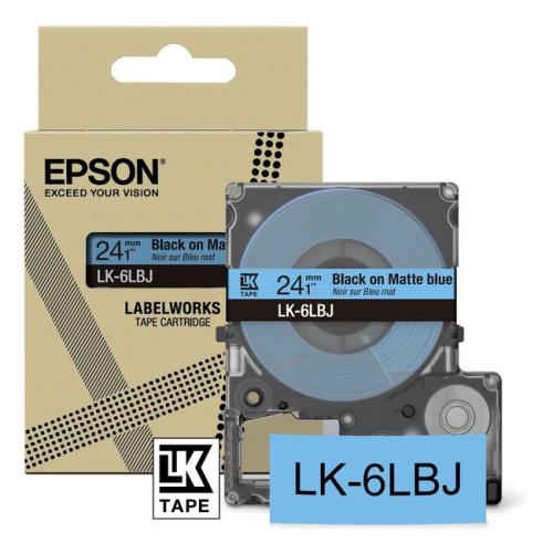 Epson etiketa čierna / modrý (C53S672082 / LK6LBJ)