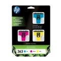 HP atramentová náplň azúrová / magenta / žltý (CB333EE / 363) (multipack)
