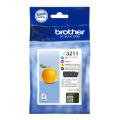 Brother atramentová náplň čierna / azúrová / magenta / žltý (LC3211VALDR) (multipack)
